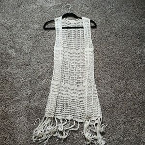 🌿Crochet Sleeveless Cardigan.